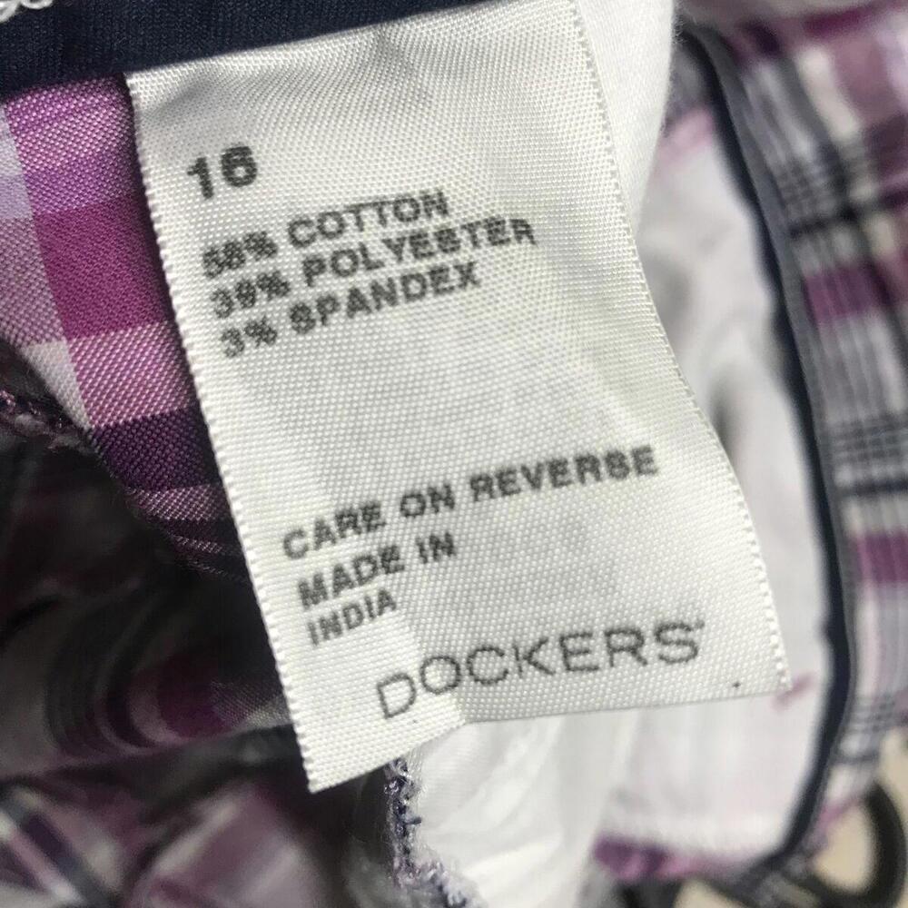Dockers Shorts Bermuda Women’s Size 16 multicolor Stripped - Picture 7 of 8